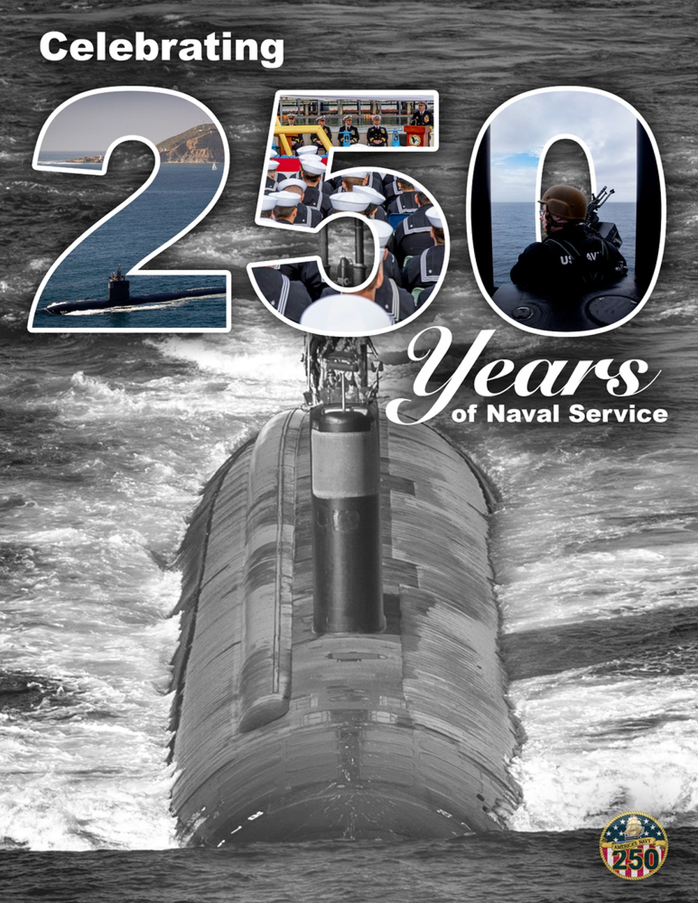 U.S. Navy 250th Birthday Submarine Force Poster