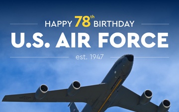 Air Force Happy Birthday Graphic
