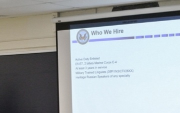 Russian Language Interpreter at Briefing