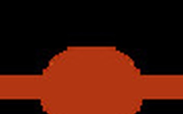 Red Graphic divider with Circle