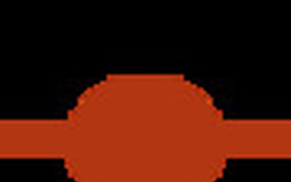 Red Graphic divider with Circle