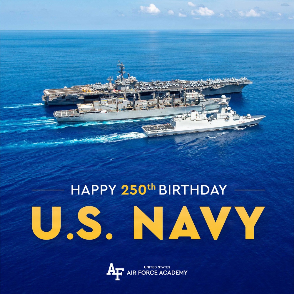 United States Air Force Academy U.S. Navy Birthday Social Media Graphic