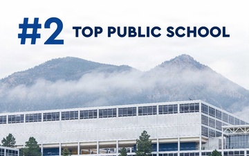 U.S. Air Force Academy #2 Top Public School Social Media Graphic