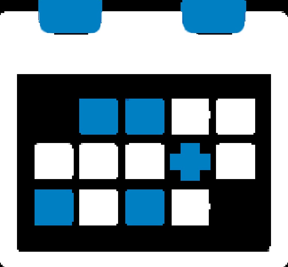 Blue Calendar Icon