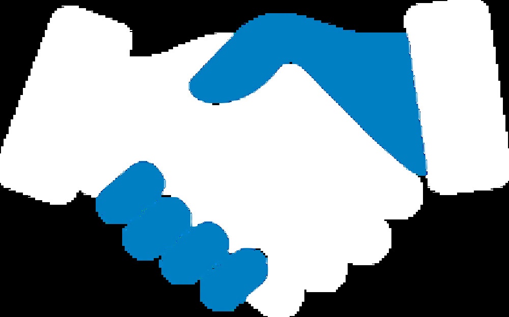 white handshake icon white handshake icon