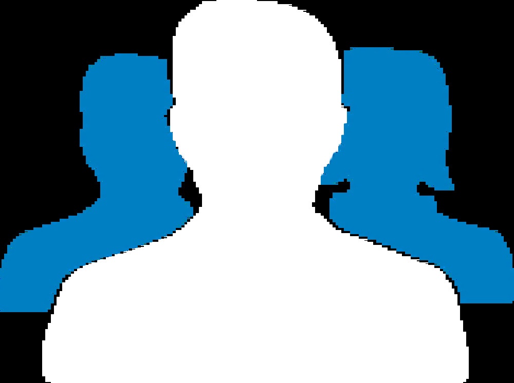 one person  with 2 persons behind icon one person  with 2 persons behind icon