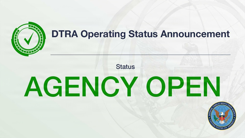 Operating status notice - Agency Open