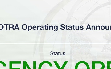 Operating status notice - Agency Open