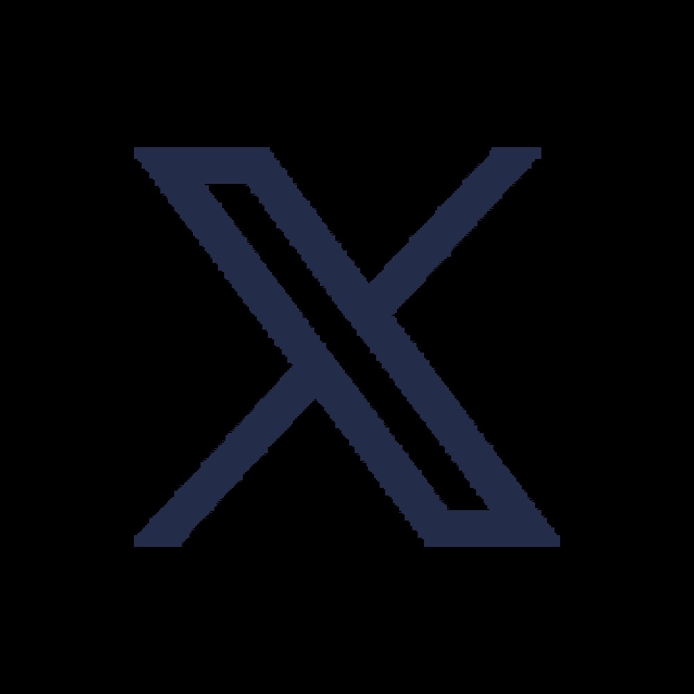 X Logo, blue, used for x platform