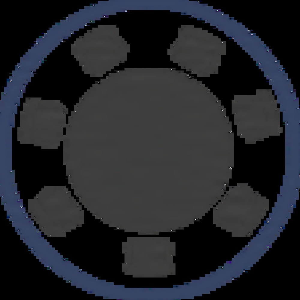 circle with 7 squares around it circle with 7 squares around it