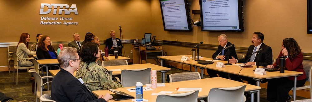 Employees gathered to meet in conference room