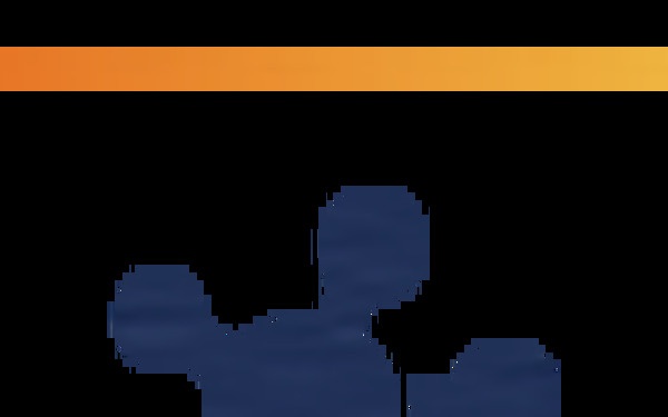 A circular icon with five connecting nodes