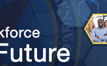 A composite graphic featuring four representative images highlights the Defense Threat Reduction Agency's Human Resources outreach programs against a professional blue background.