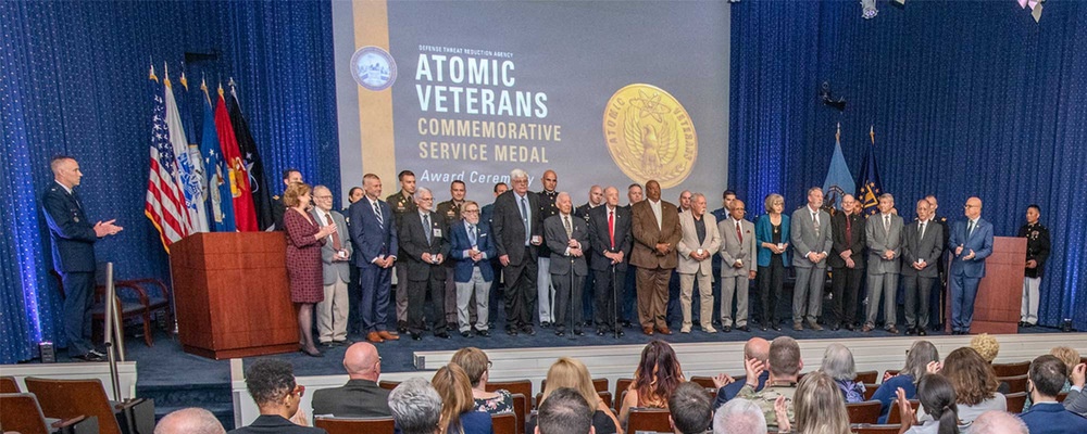 The Defense Threat Reduction Agency conducted Atomic Veterans Commemorative Service Medal (AVCSM) Ceremony