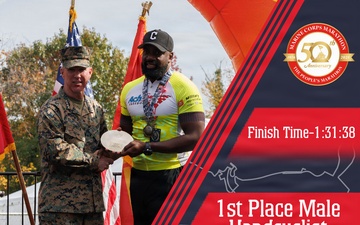 50th Marine Corps Marathon 1st Place Handcyclist