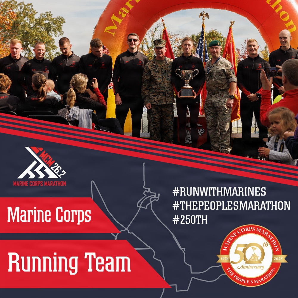 50th Marine Corps Marathon Marine Corps Running Team