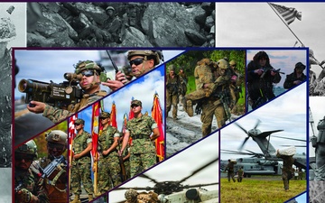 Pacific Marines Photo Collage
