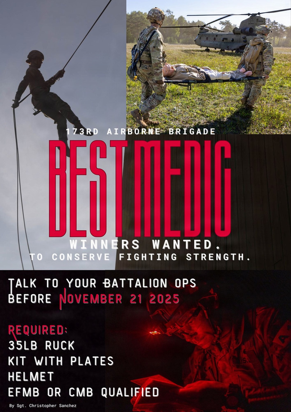 Who’s the Best? 173rd Airborne Brigade Opens Tryouts for 2025 “Best of Series”
