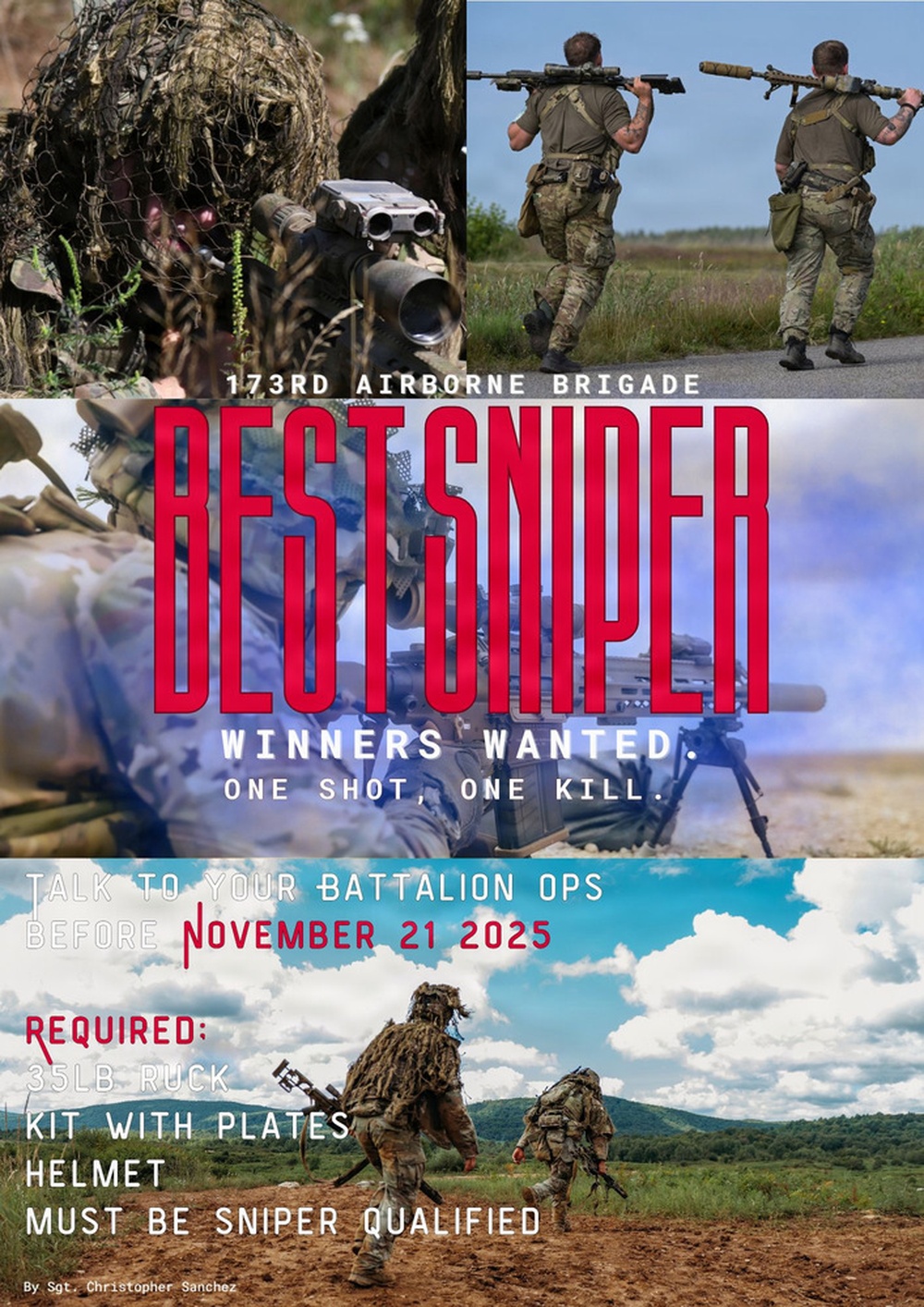 Who’s the Best? 173rd Airborne Brigade Opens Tryouts for 2025 “Best of Series”