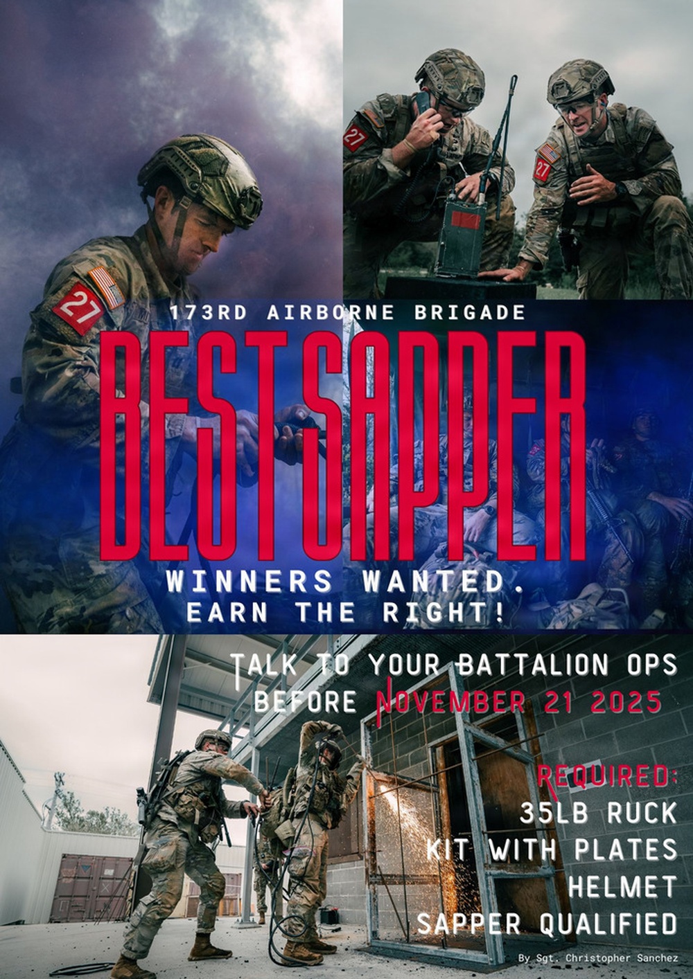 Who’s the Best? 173rd Airborne Brigade Opens Tryouts for 2025 “Best of Series”