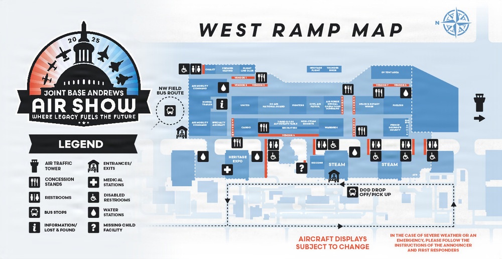 2025 Joint Base Andrews: Ramp Map