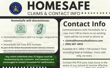 Homesafe Claims and Contact Info