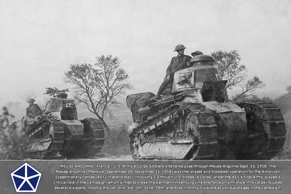 V Corps During World War I