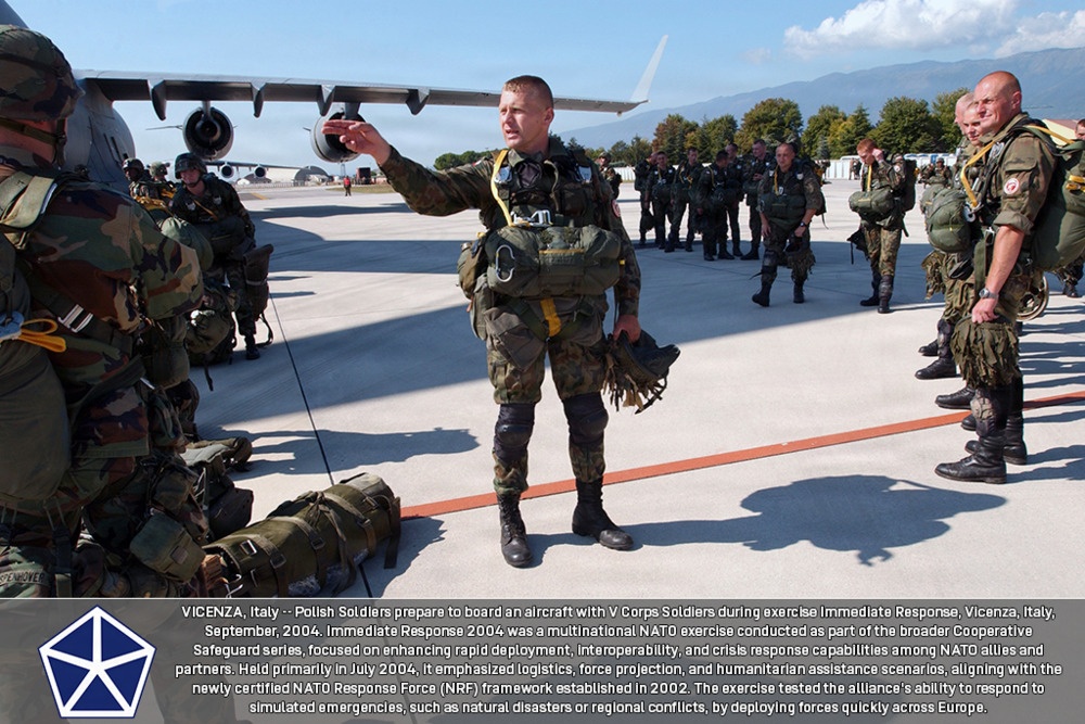 V Corps During Exercise Immediate Response 2004