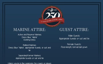 250th Marine Corps Ball | Ball Etiquette