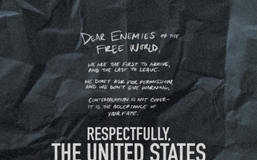 First to Arrive, Last to Leave | Dear Enemies of the Free World