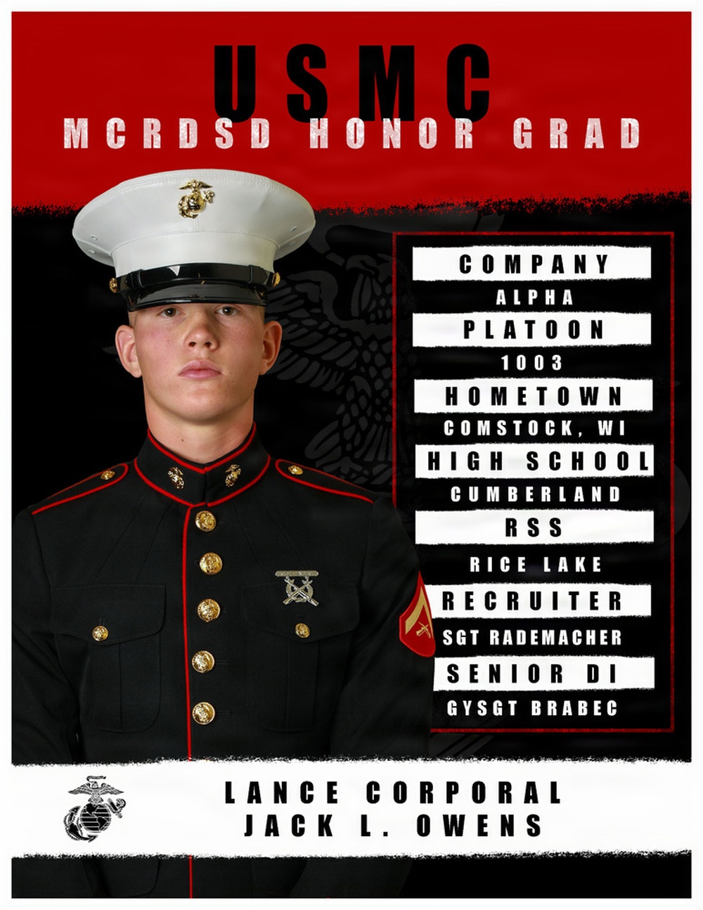 Alpha Company Honor Graduate