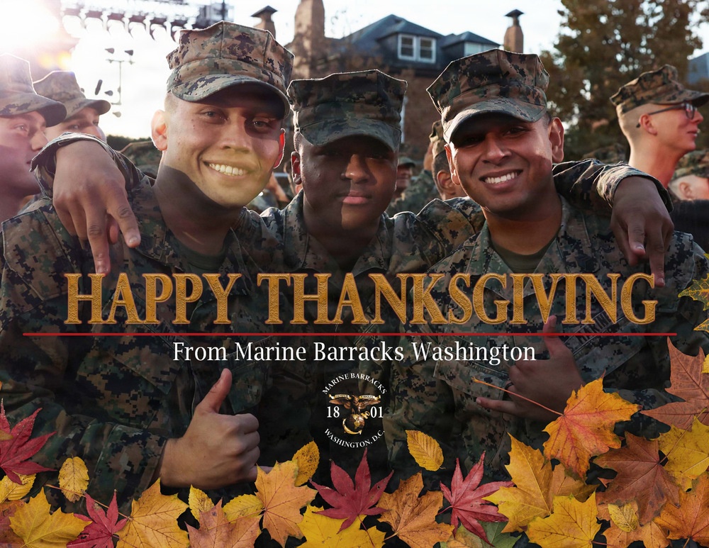 Marine Barracks Washington Thanksgiving Graphic