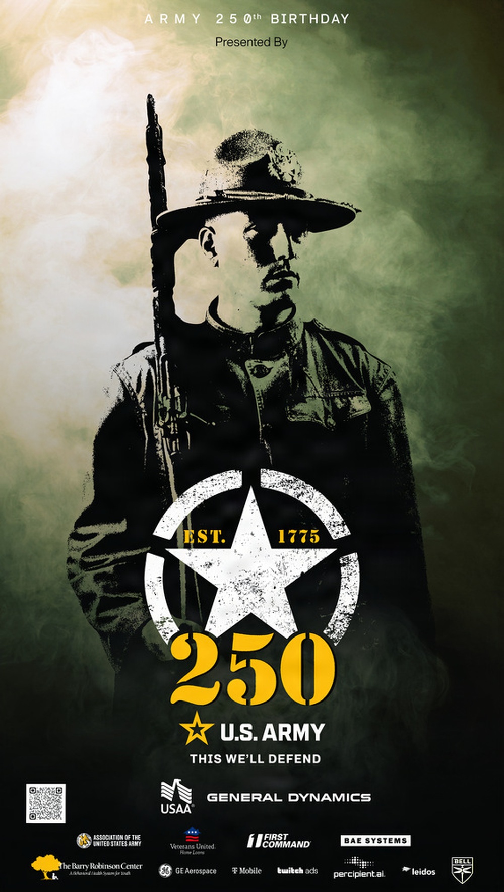 Army 250th alternate Ad poster