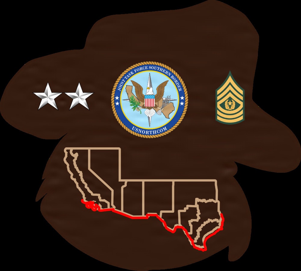Proof of the Backside of the Joint Task Force Southern Border Coin