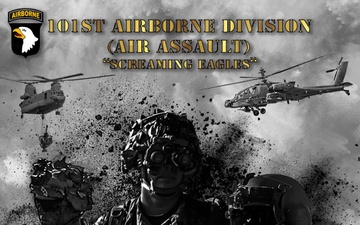 Movie Poster Style Design Showcasing the 101st Airborne Division (Air Assault)
