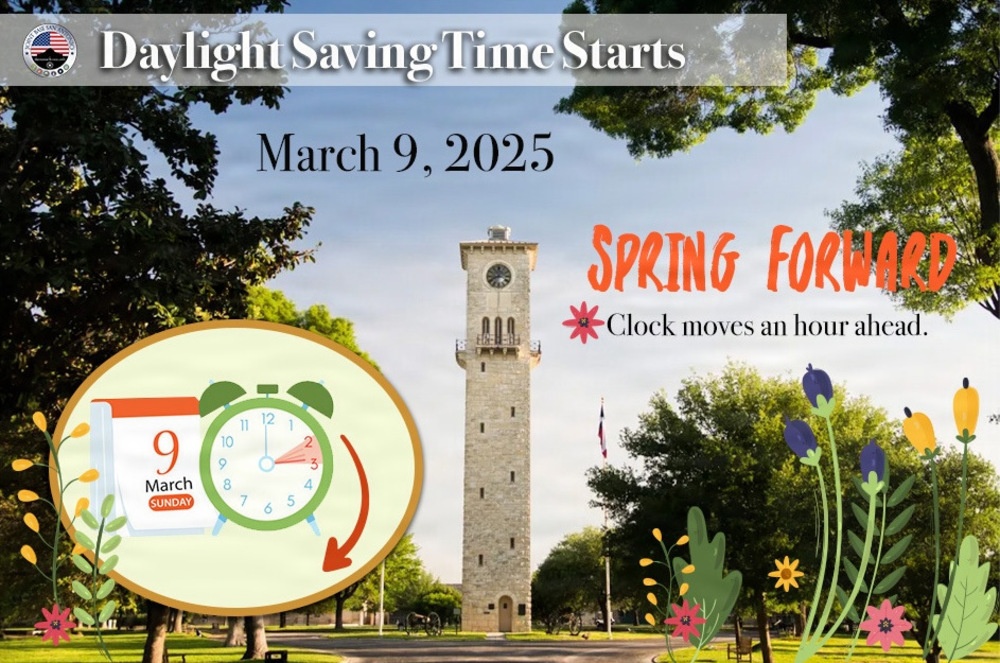 Daylight Saving Time Reminder – Spring Forward!