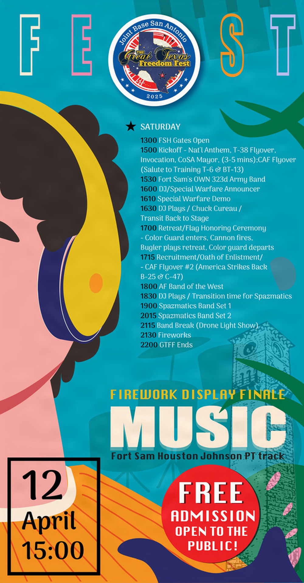 Freedom Fest – Event Timeline