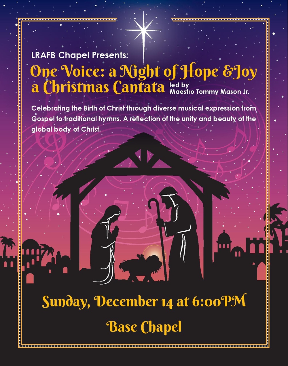 LRAFB Chapel Hosts 2025 Christmas Cantata