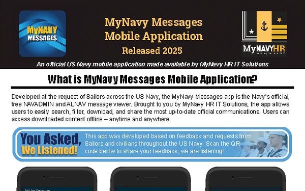 MyNavy Messages InfoSheet