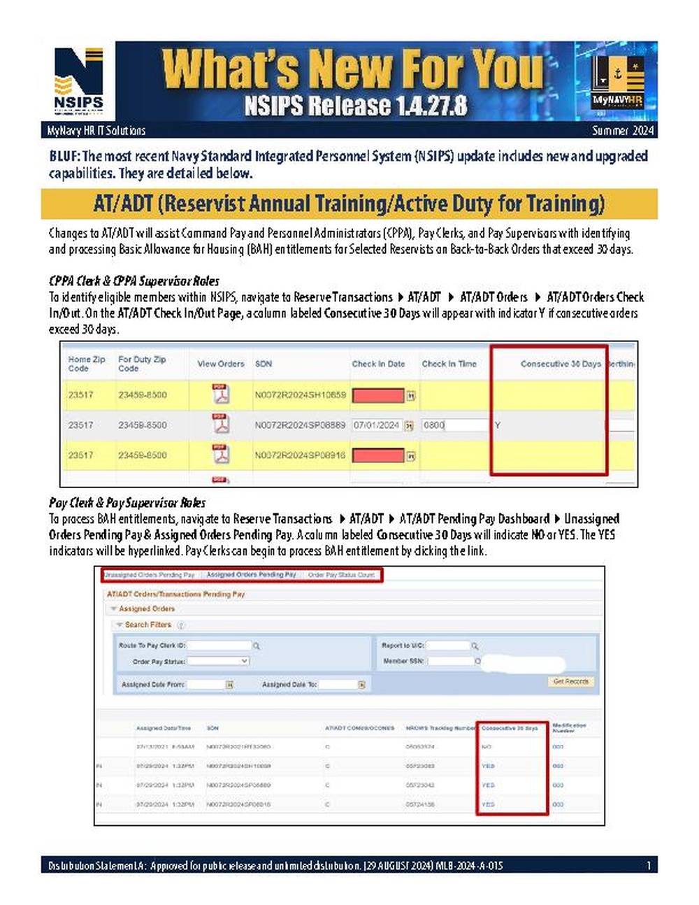 NSIPS What's New For You