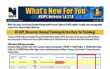 NSIPS What's New For You