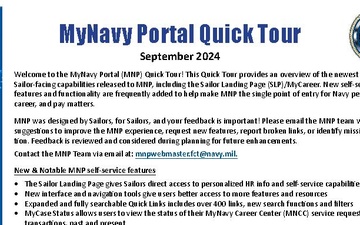 MyNavy Portal Quick Tour