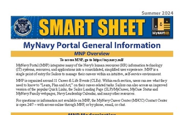 MyNavy Portal Modernization Smart Sheet