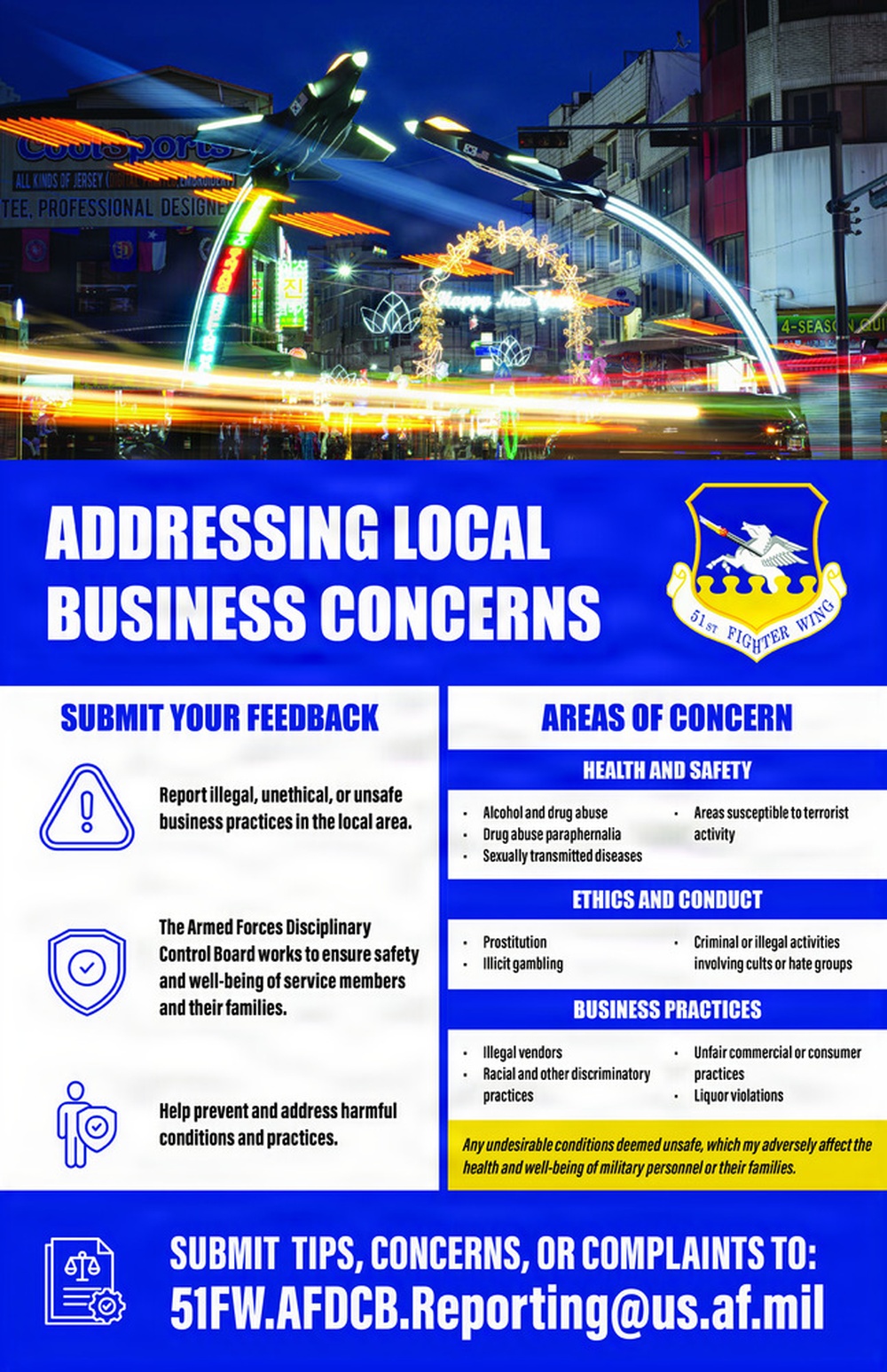 51FW Armed Forces Disciplinary Control Board Flyer