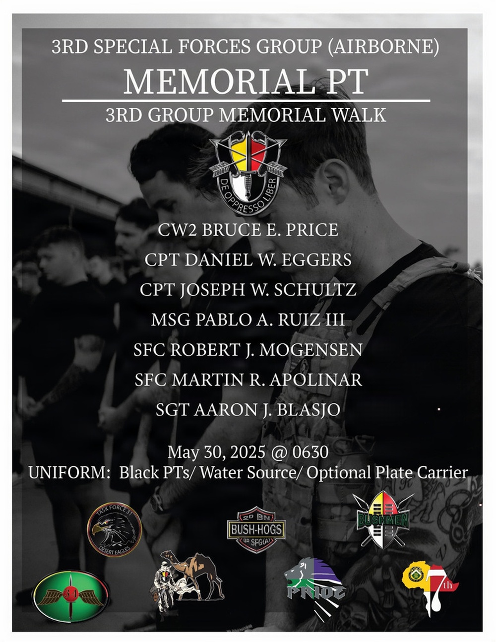 3rd SFG Honors the Fallen
