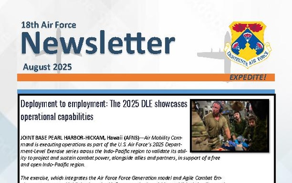 Eighteenth Air Force Aug 2025 Newsletter