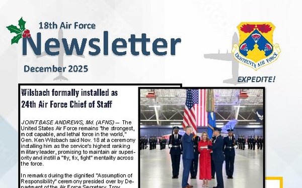 Eighteenth Air Force Dec 2025 Newsletter