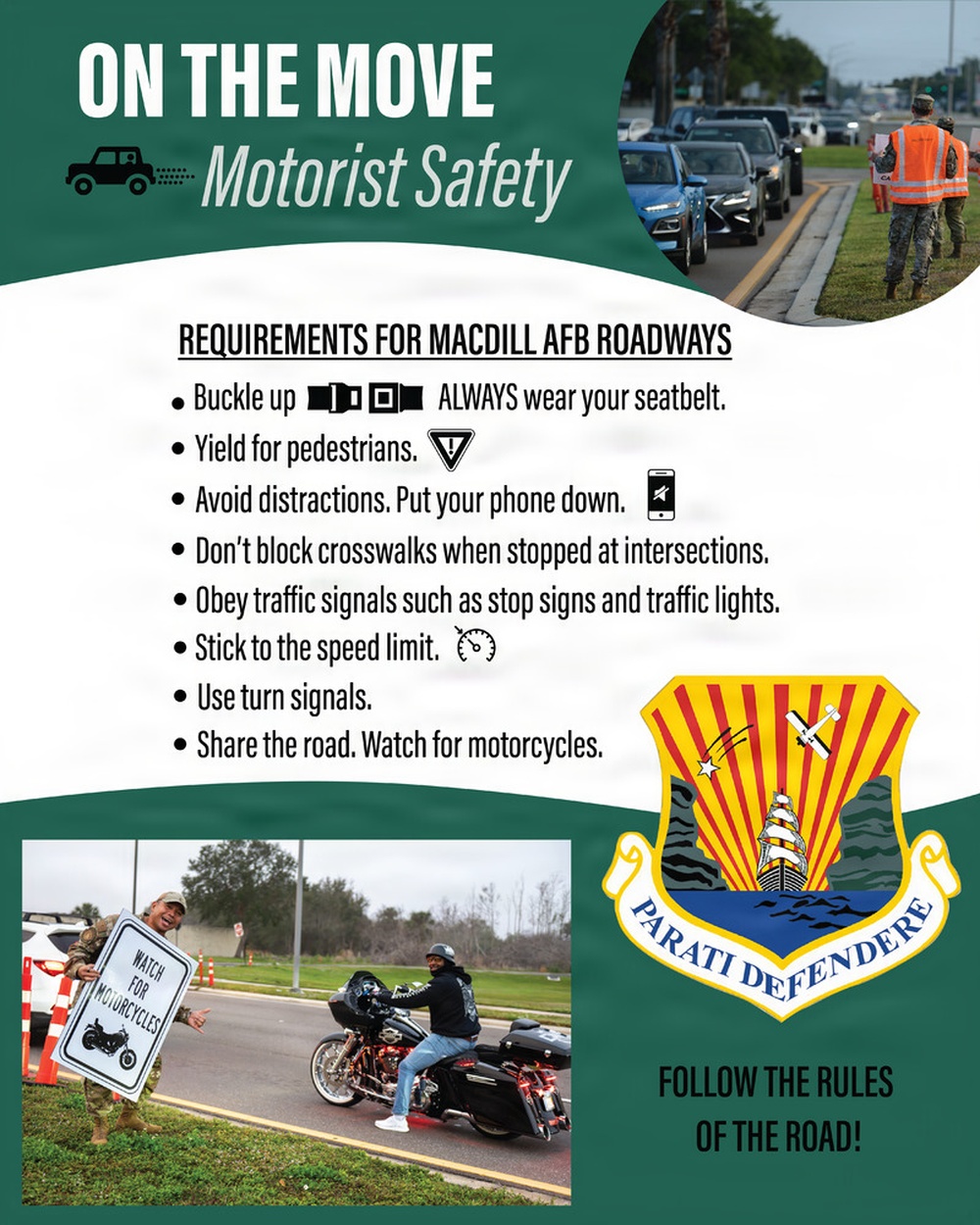 MacDill AFB "ON THE MOVE" Motorist Safety
