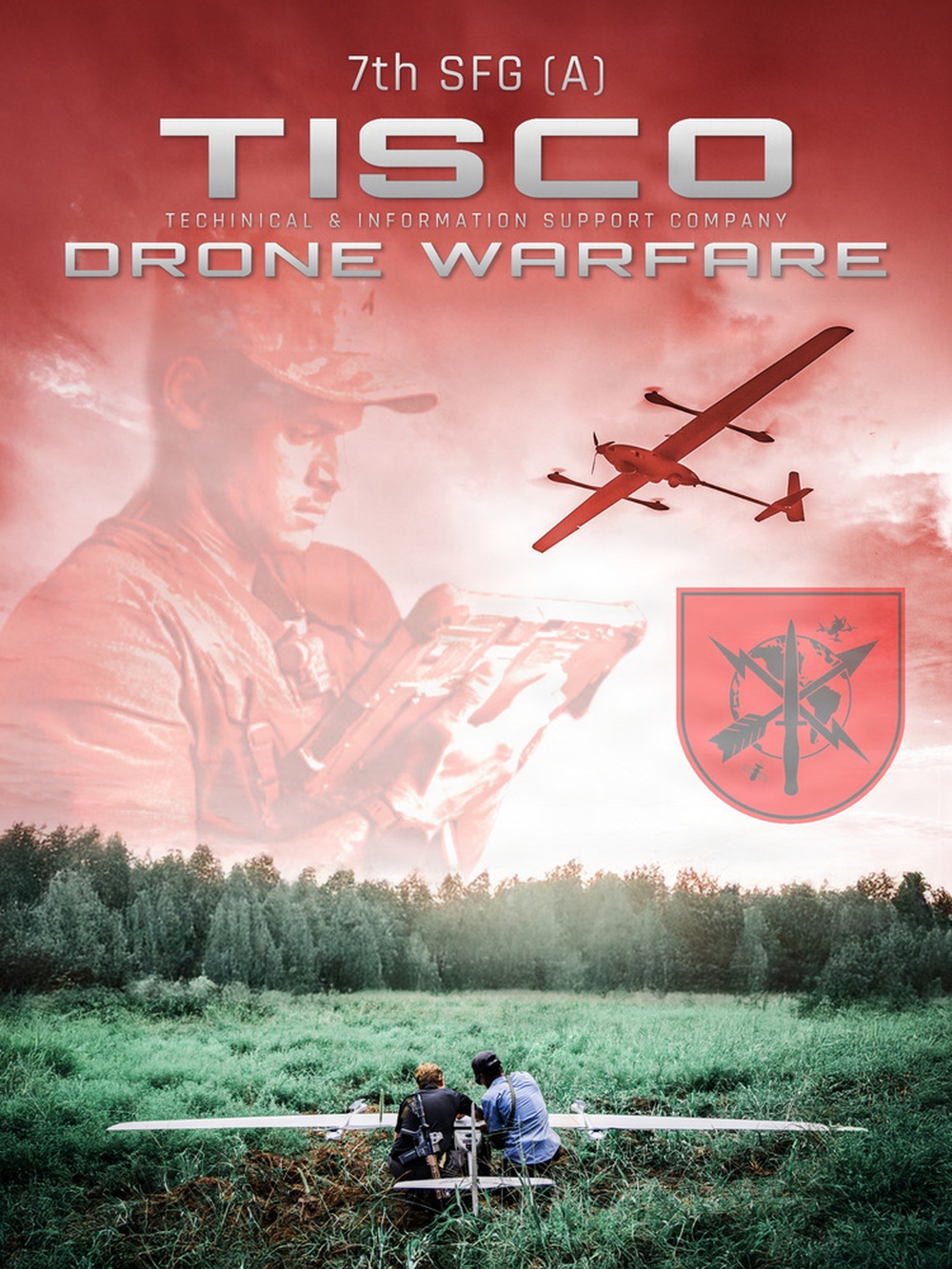 7th SFG(A) TISCO Drone Warfare Poster Graphic