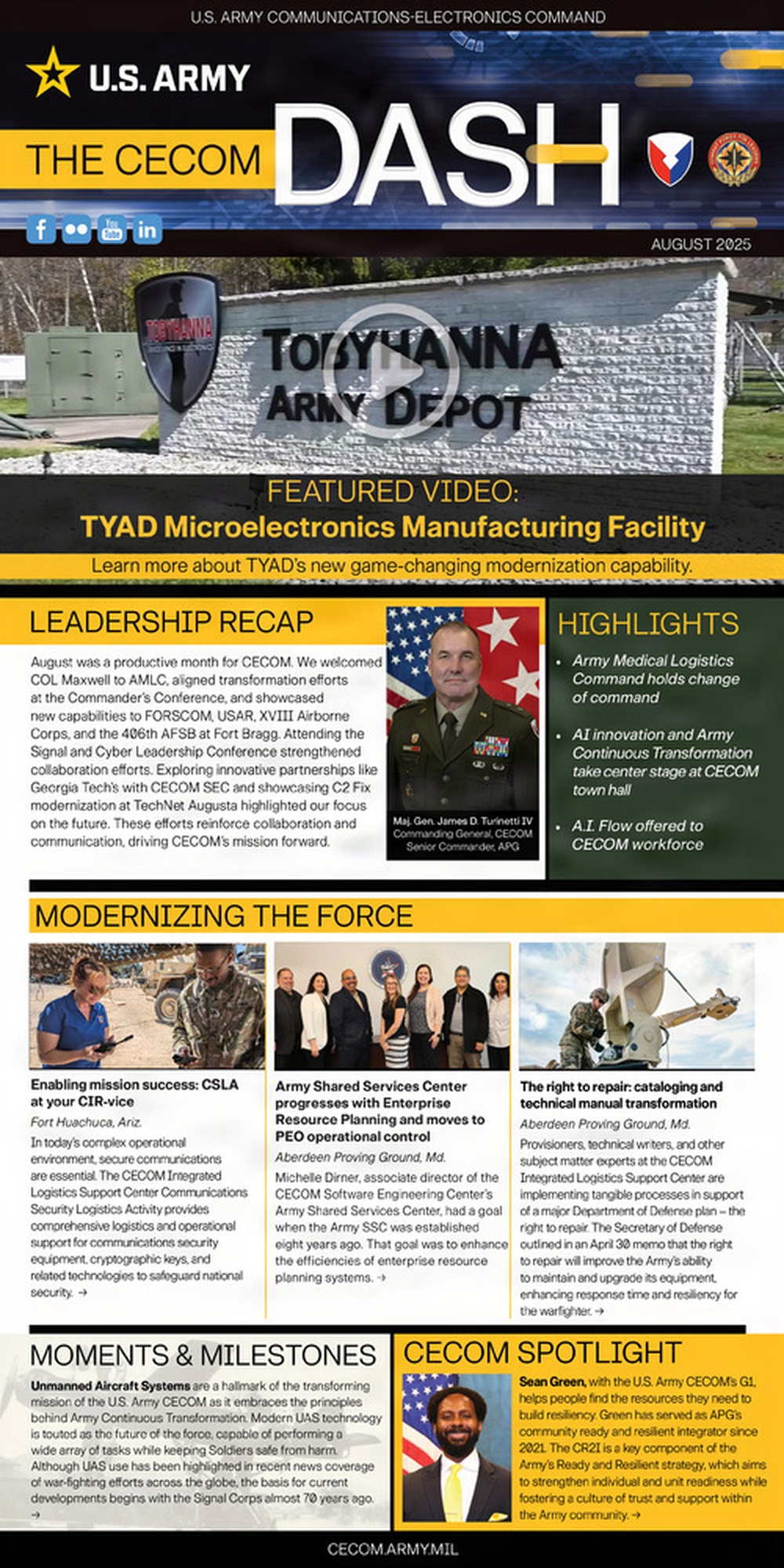 CECOM DASH Publication - August 2025 Edition